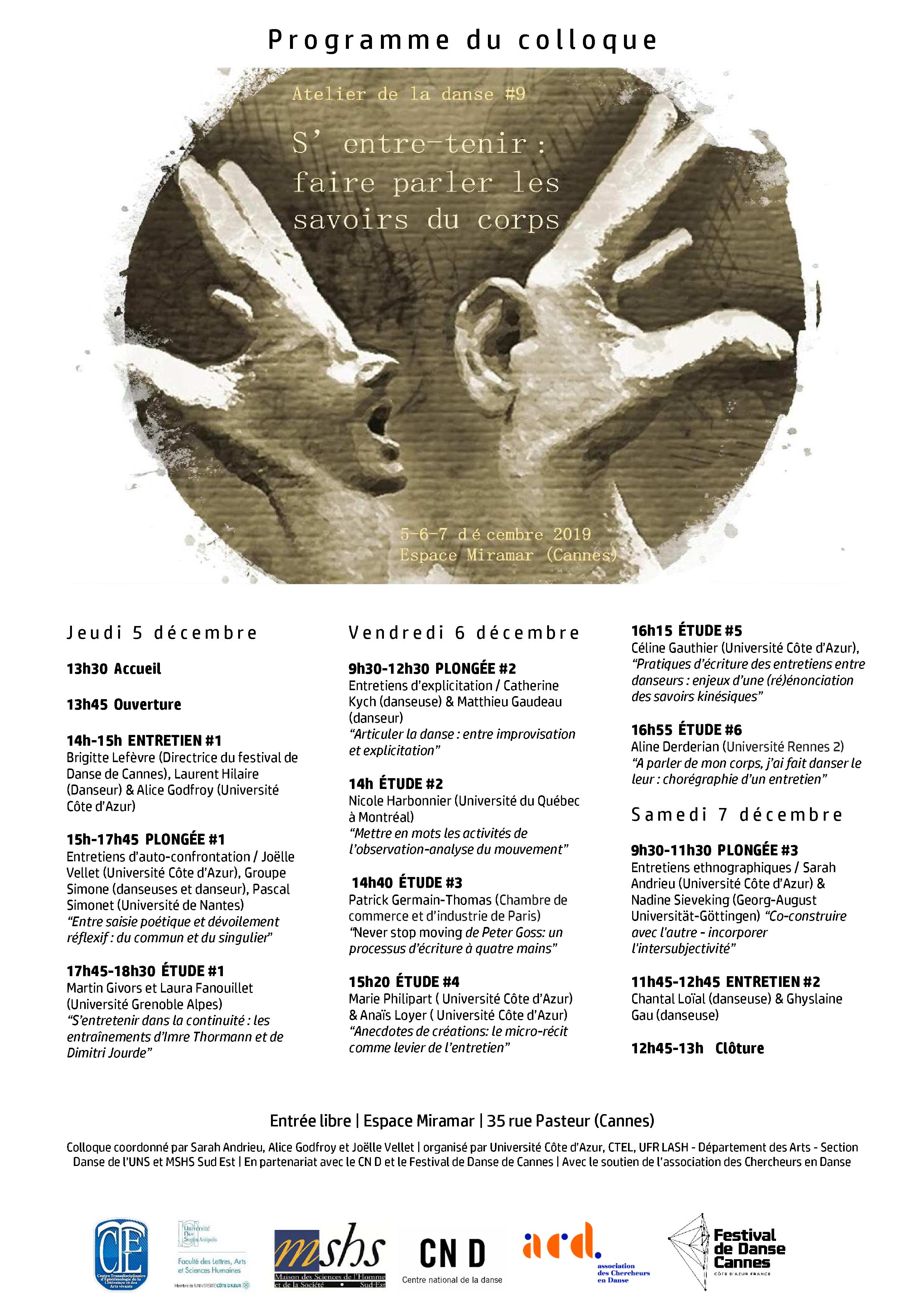 Flyer Ateliers de la danse #9 Flyer Ateliers de la danse #9